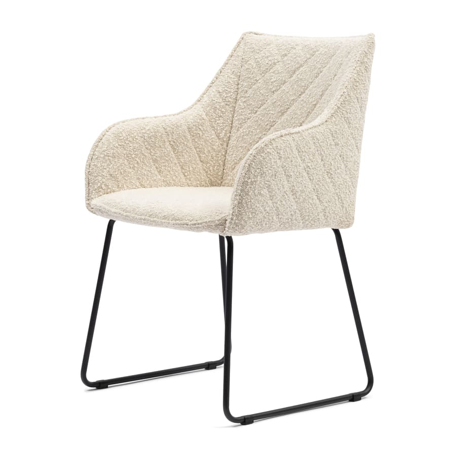 Frisco Dining Armchair Boucle Whisand