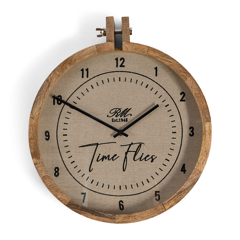 RM Time Flies Wall Clock