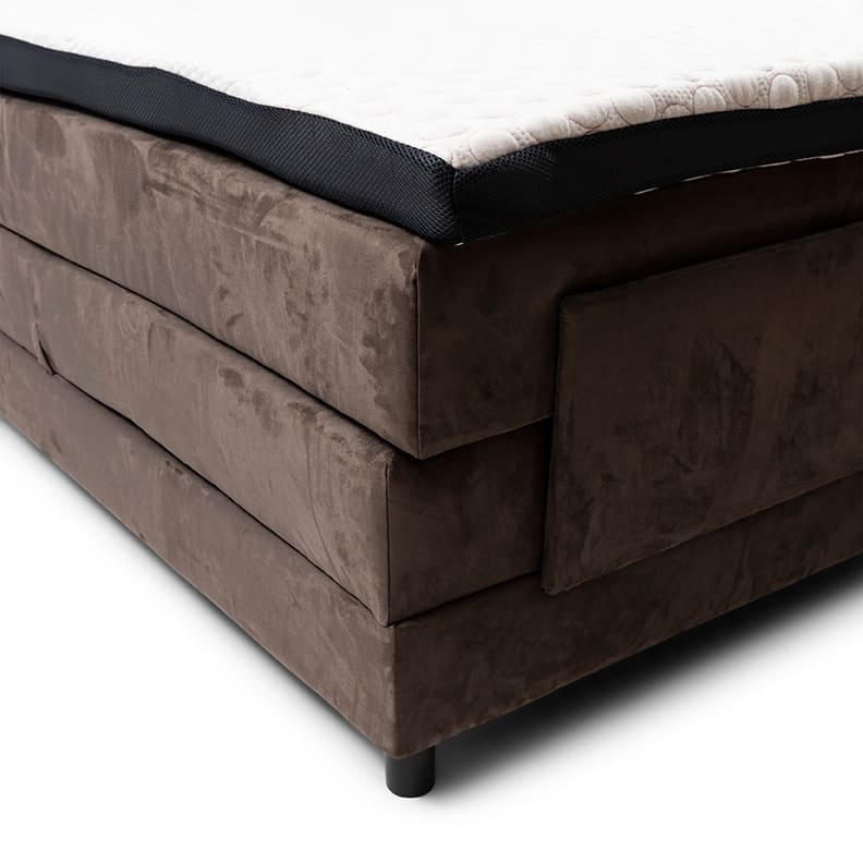 Corso Roma Boxspring 180x200, scottish suede, brown sugar