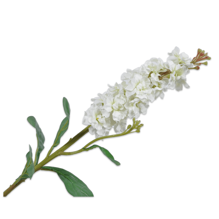 Hollyhock Spray white 67cm