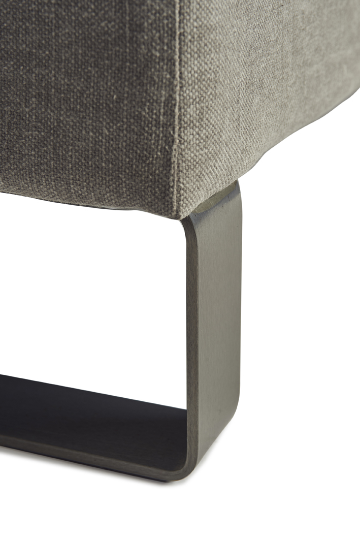 West Houston Ecksofa Chaiselongue Links, Baumwolle Stone