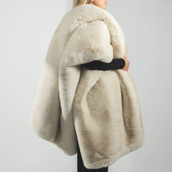 Heather Faux Fur Throw 180x130