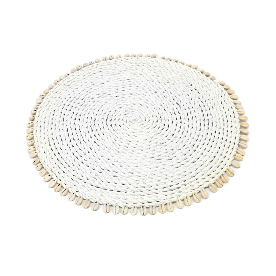 Seagrass Shell Placemat white