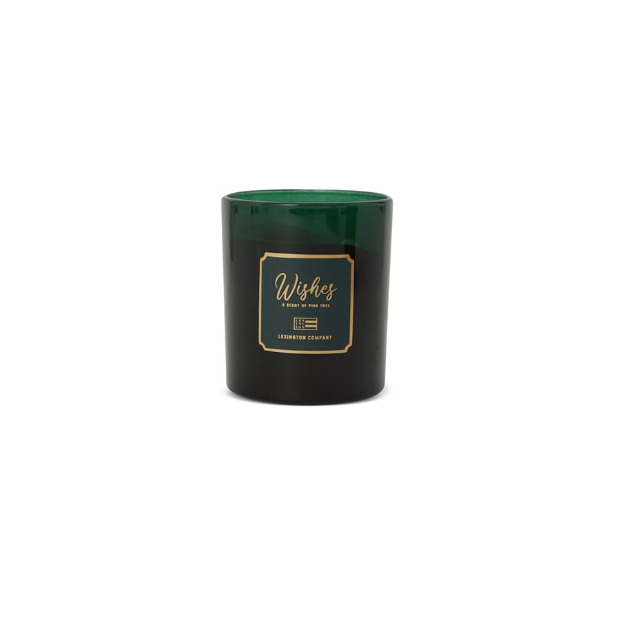 Scented Candle Wishes green