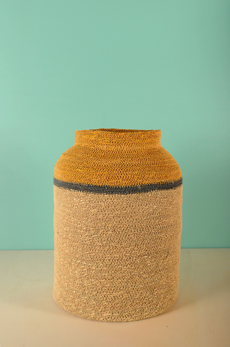 Vase naturel/curry D30/H40