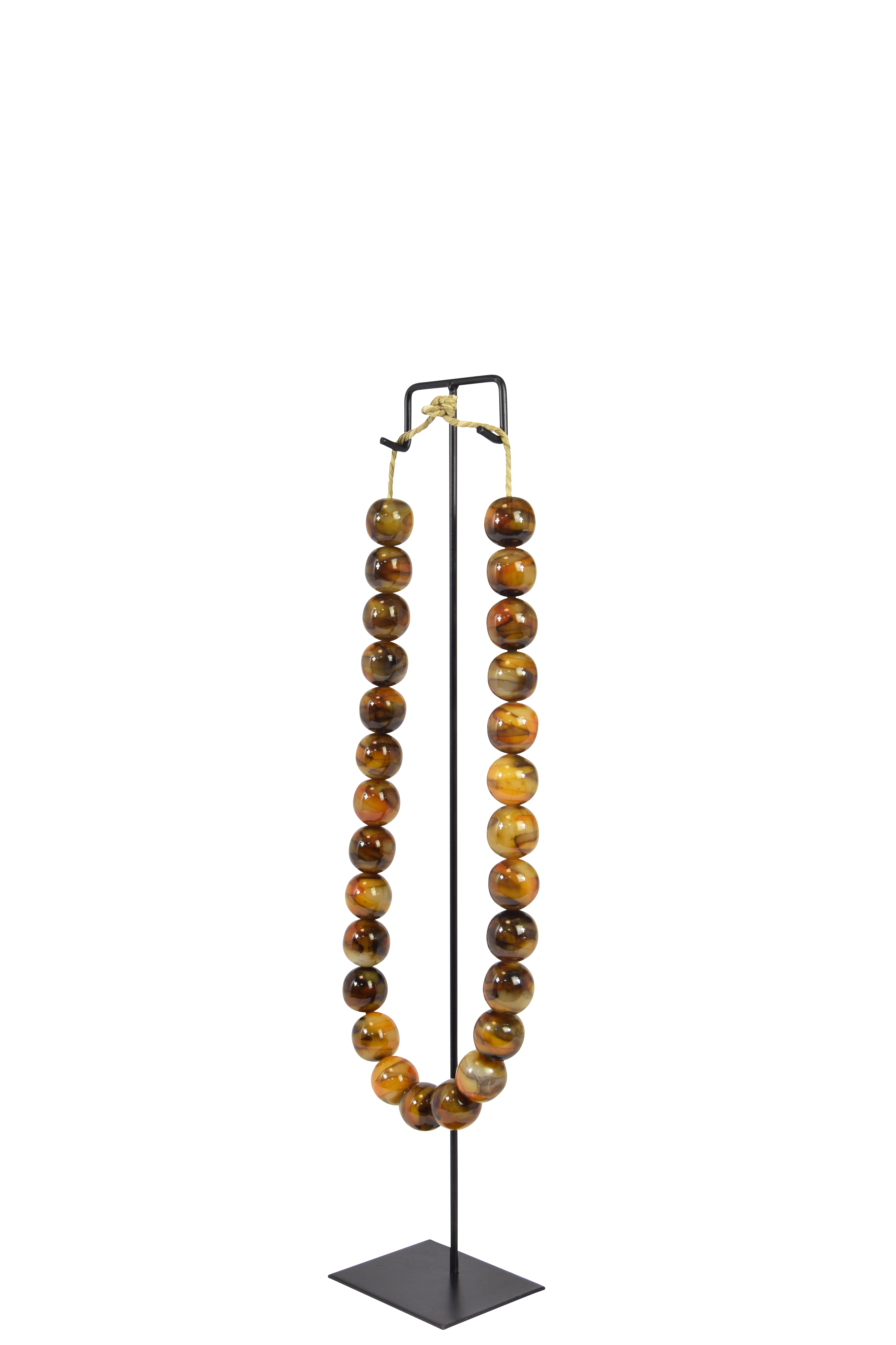 Opera Necklace amber brown H52